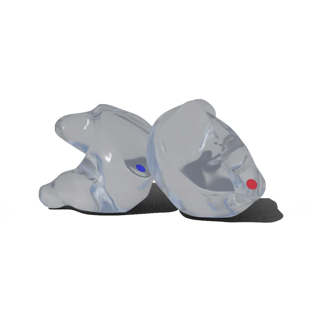 Custom Made Ear Plugs for Swimming. Clear CF Swim from Custom Fit Guards