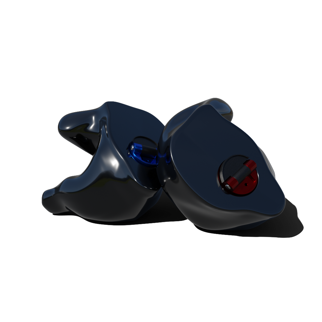 Custom Made Ear Plugs for Shooting. Black CF Flip from Custom Fit Guards