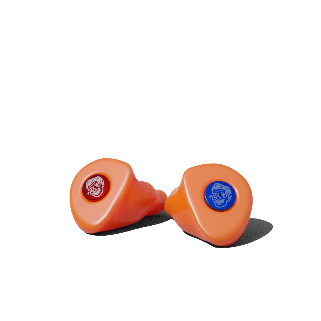Custom Made Ear Plugs for Industry. Orange CF IND from Custom Fit Guards