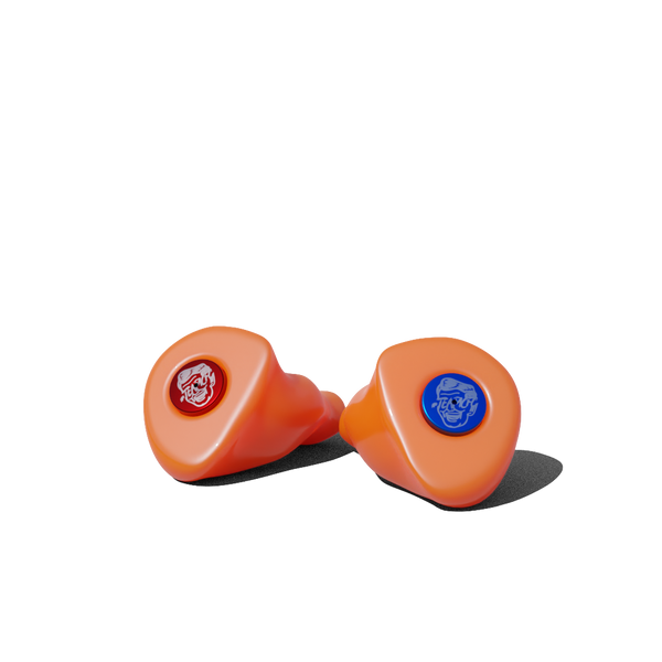 Custom Made Ear Plugs for Industry. Orange CF IND from Custom Fit Guards