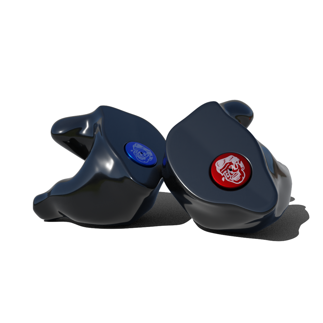 Custom Made Ear Plugs for Shooting. Black CF Passive from Custom Fit Guards