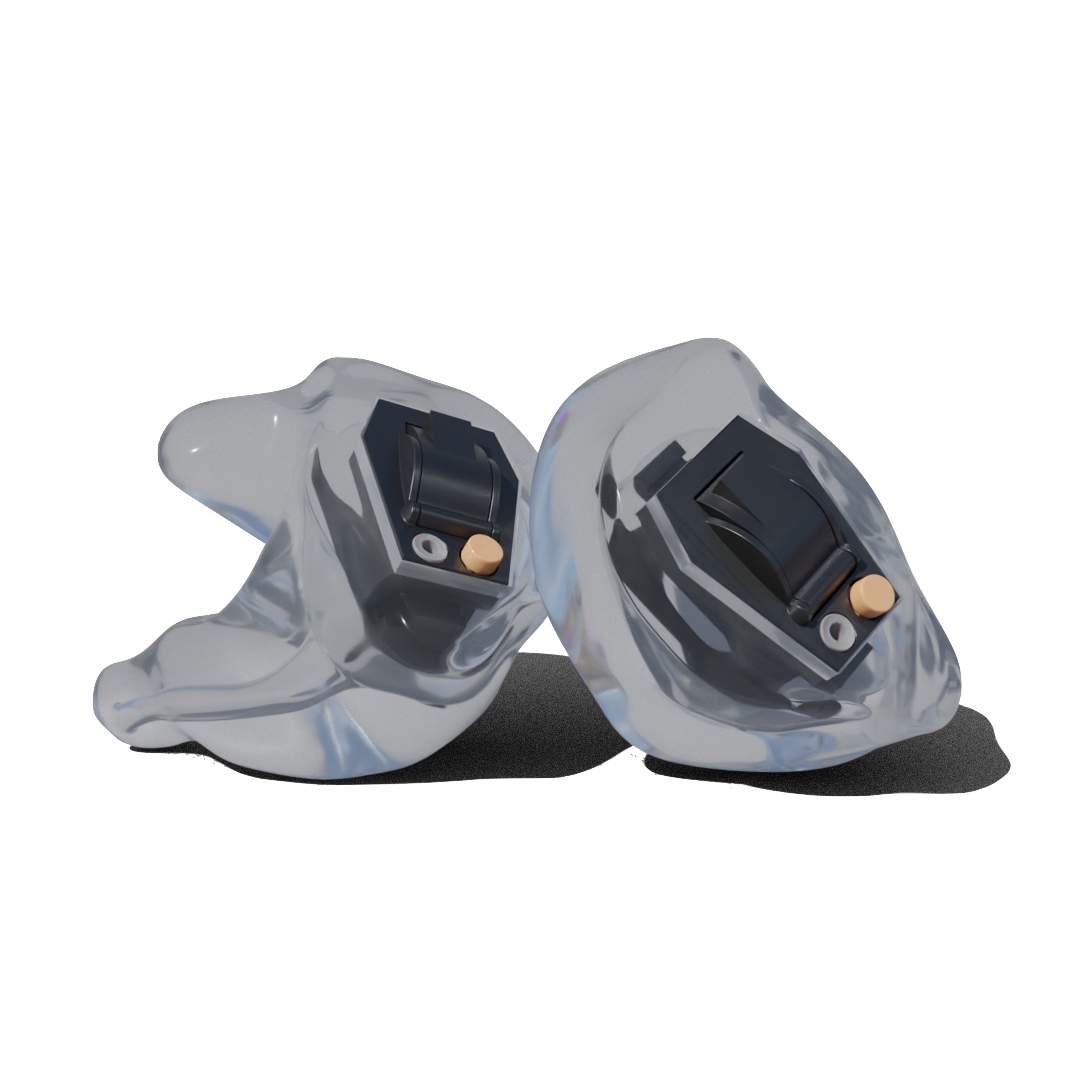 Custom Made Electronic Ear Plugs for Shooting. Clear CF Digitals from Custom Fit Guards