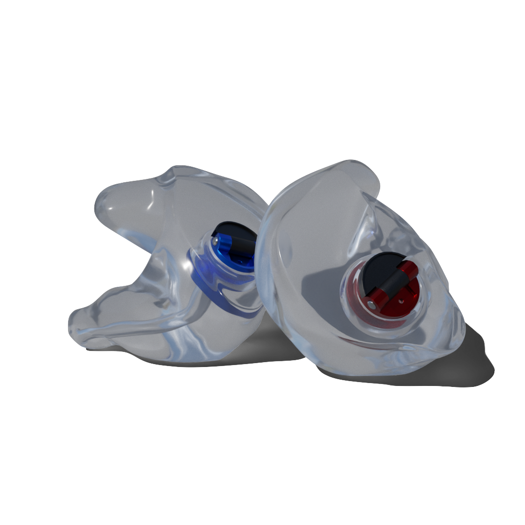 Custom Made Ear Plugs for Shooting. Clear CF Flip from Custom Fit Guards
