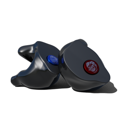 Custom Made Ear Plugs for Shooting. Black CF Block from Custom Fit Guards