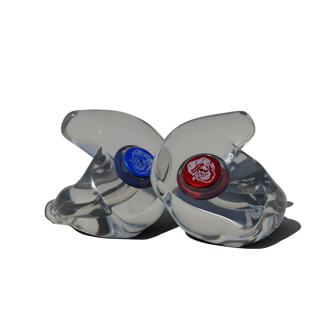 Custom Made Ear Plugs for Motorcycling. Clear CF Auto from Custom Fit Guards