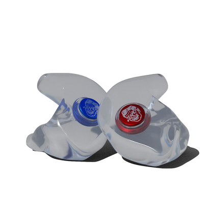 Custom Made Ear Plugs for Motorcycling. Clear CF Motoblock from Custom Fit Guards