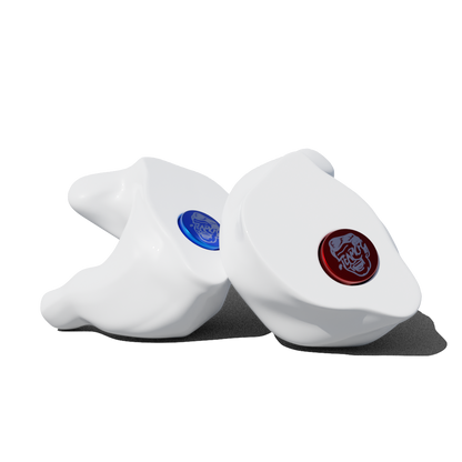 Custom Made Ear Plugs for Shooting. White CF Block from Custom Fit Guards